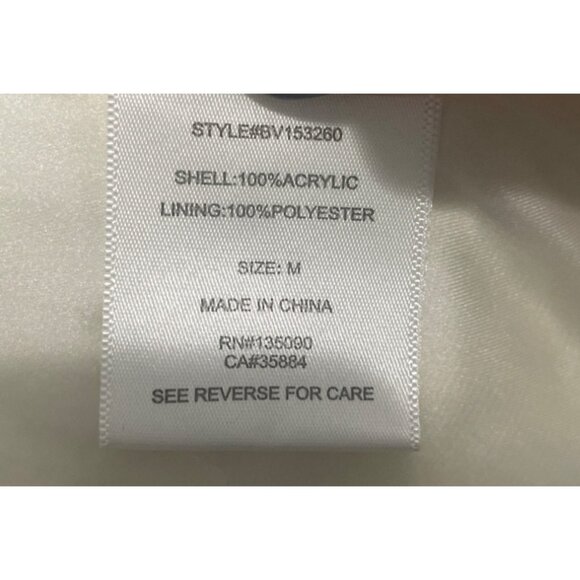 Black Swan Womenws Faux Fur Cream Vest M Boho Hippie Warm - Picture 5 of 6